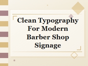 Modern Minimalist Barber Fonts for Clean Shop Signage Typography